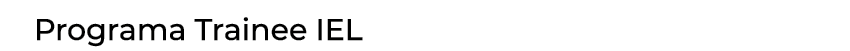 Programa Trainee IEL